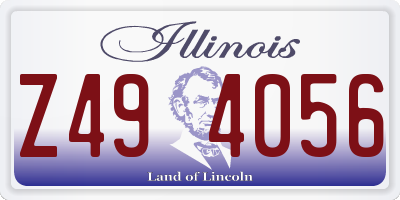 IL license plate Z494056