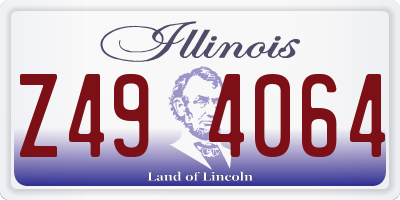 IL license plate Z494064