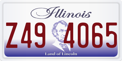 IL license plate Z494065