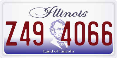IL license plate Z494066