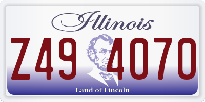 IL license plate Z494070