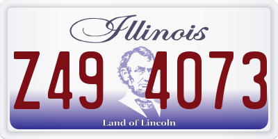 IL license plate Z494073