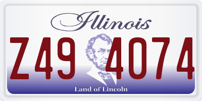 IL license plate Z494074