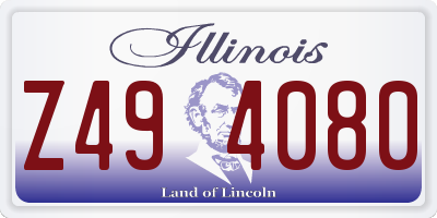 IL license plate Z494080