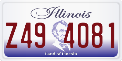 IL license plate Z494081