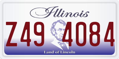 IL license plate Z494084