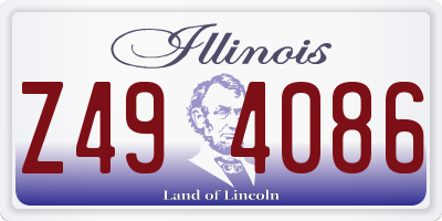 IL license plate Z494086