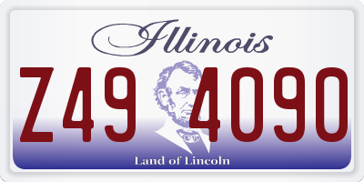 IL license plate Z494090
