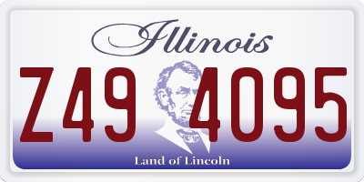 IL license plate Z494095