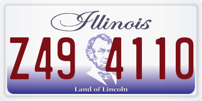 IL license plate Z494110