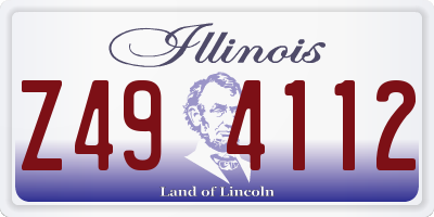IL license plate Z494112