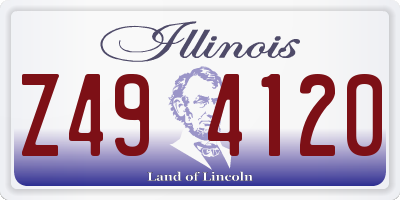 IL license plate Z494120
