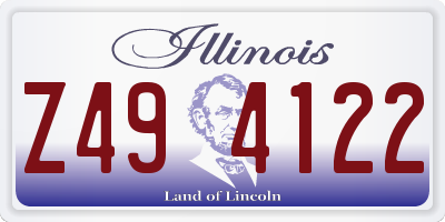 IL license plate Z494122