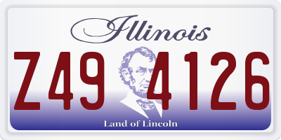 IL license plate Z494126