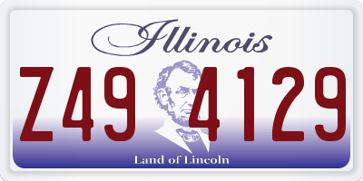 IL license plate Z494129
