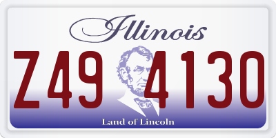 IL license plate Z494130
