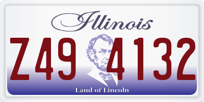 IL license plate Z494132
