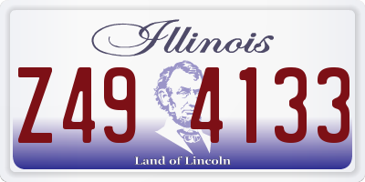 IL license plate Z494133
