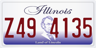 IL license plate Z494135