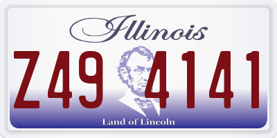 IL license plate Z494141