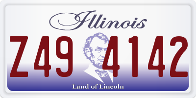 IL license plate Z494142