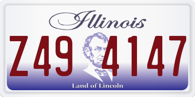 IL license plate Z494147