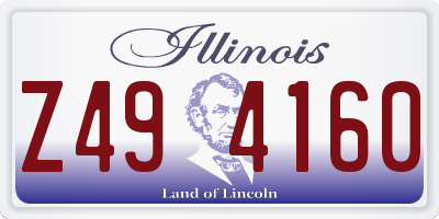 IL license plate Z494160