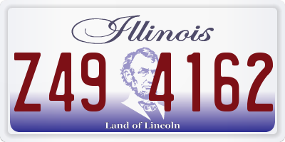 IL license plate Z494162
