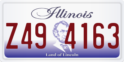 IL license plate Z494163