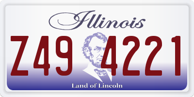 IL license plate Z494221