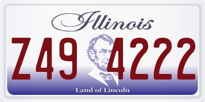 IL license plate Z494222