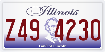 IL license plate Z494230