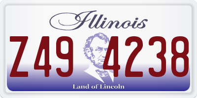 IL license plate Z494238