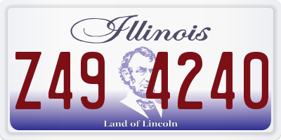 IL license plate Z494240