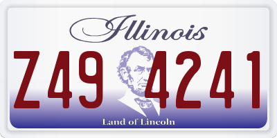 IL license plate Z494241