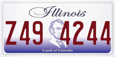 IL license plate Z494244
