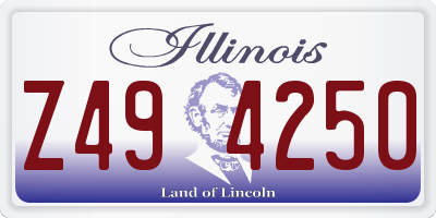 IL license plate Z494250