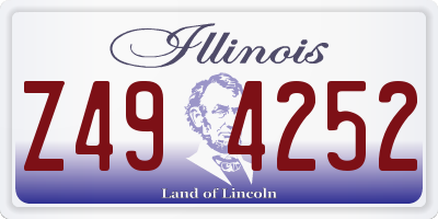 IL license plate Z494252