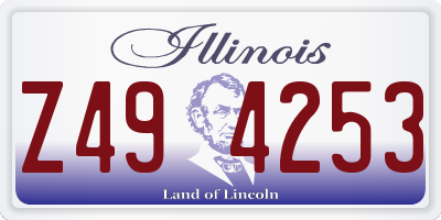 IL license plate Z494253