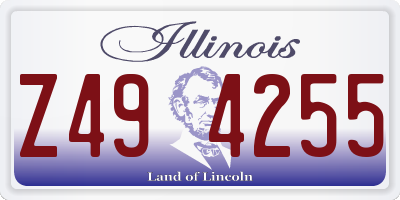 IL license plate Z494255