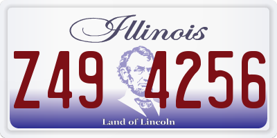 IL license plate Z494256