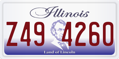 IL license plate Z494260