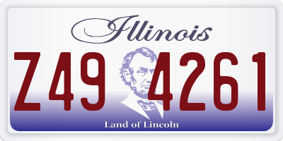 IL license plate Z494261