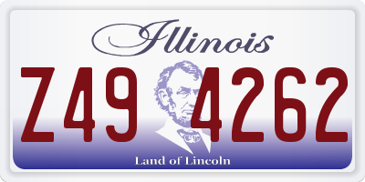 IL license plate Z494262
