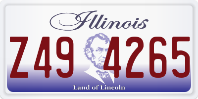 IL license plate Z494265