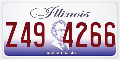IL license plate Z494266