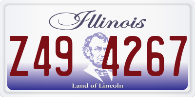 IL license plate Z494267