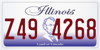 IL license plate Z494268