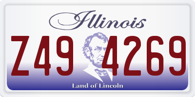 IL license plate Z494269