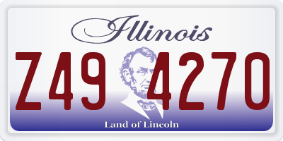 IL license plate Z494270